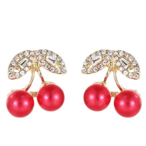 NEW Cherry Earrings - Picture 2 of 2